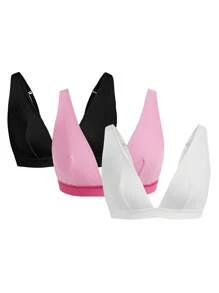 Ocili 3 gói Áo ngực tam giác sườn dài nhẹ và thoải mái - Nhiều màu - Xem 1