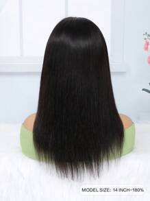 透明全網蝴蝶編直12-14英寸人髮預拔10a巴西拉美髮絲女士自然色假髮 - SNatural - 查看 3