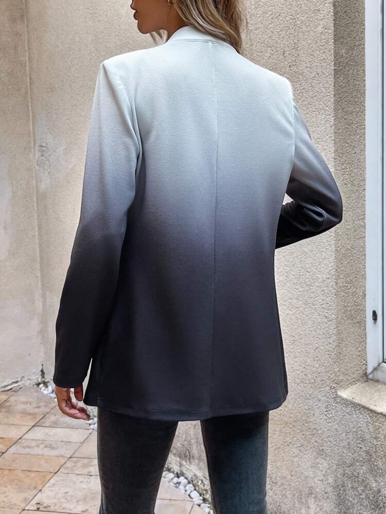 Women's Ombre Open Front Sleeveless Outerwear
