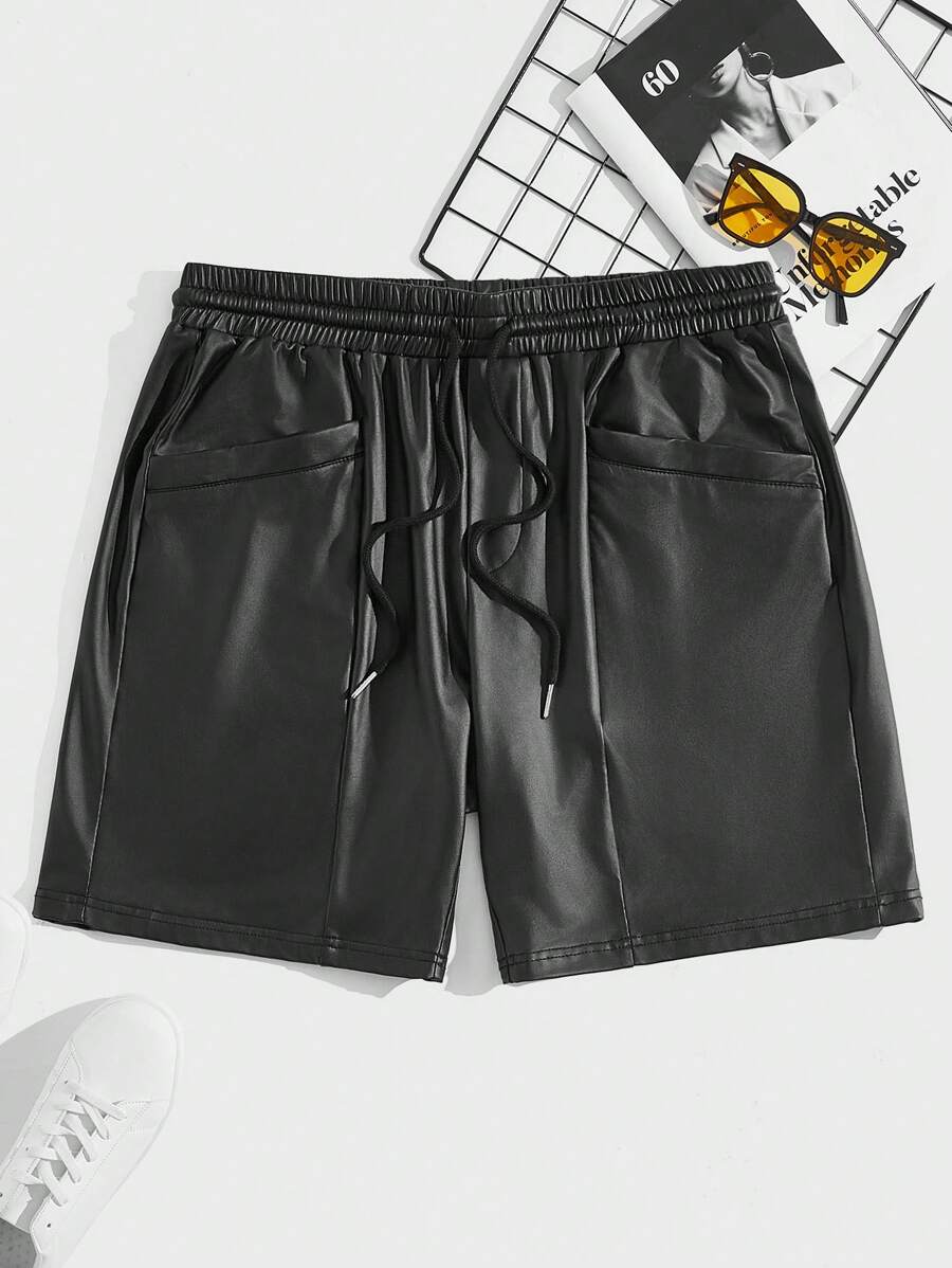 GENTILAND Nam Da giả Quần short - màu đen - Xem 1