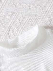 SHEIN Girls' Heart Pattern 2 In 1 Dress For Little Girls - Pink - View 3