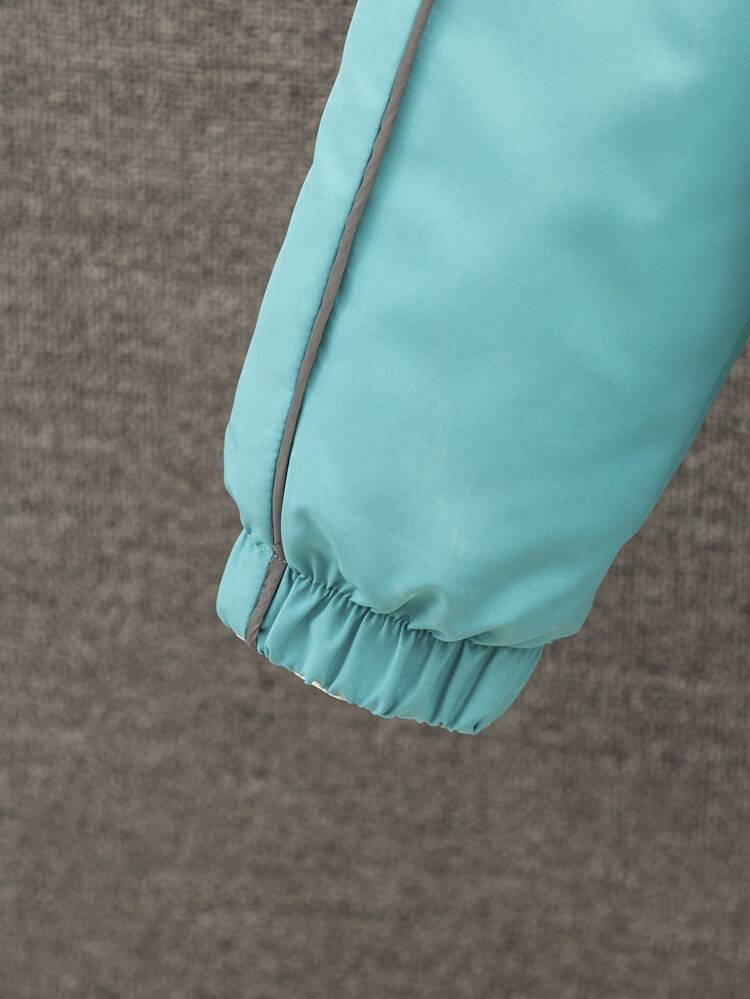 Thickened Warm Jacket Coat For Tween Boys, Casual Style