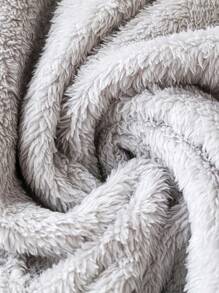 SHEIN Kích thước lớn Của phụ nữ Sang trọng Lỏng lẻo Vai Dài Áo thun Nhiệt - Xám - Xem 5