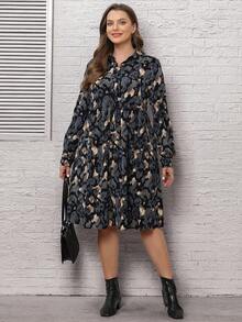 EMERY ROSE Plus Size Leopard Print Dress - Multicolor - View 5