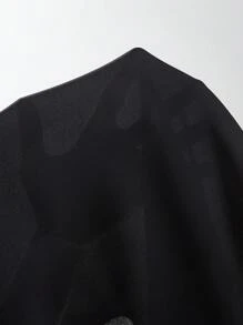 SHEIN LUNE Áo Cami trơn - màu đen - Xem 6