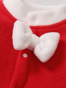 Baby Girls' Sweet, Lovely And Elegant Autumn/winter Outfit - Red - View 3