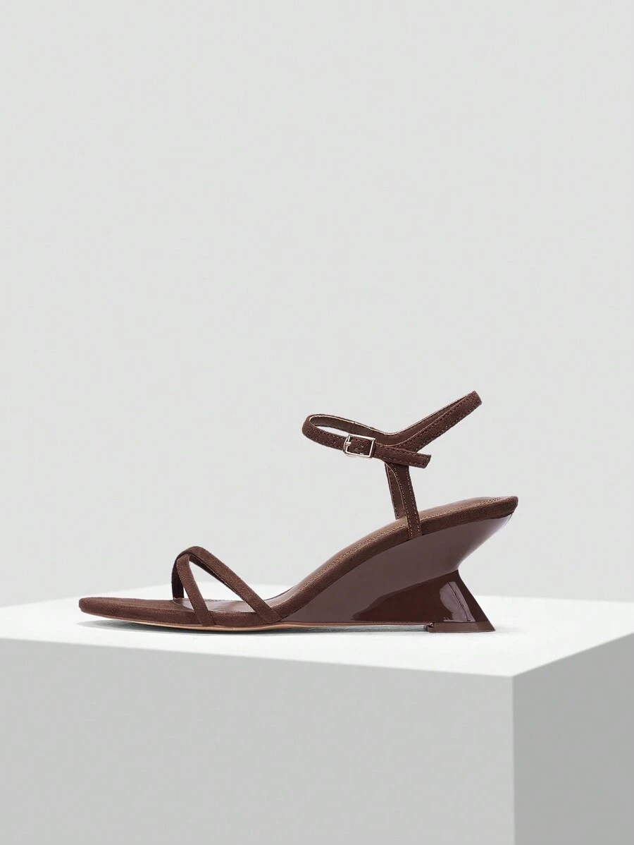 MOTF PREMIUM WEDGE HEEL ANKLE STRAP SANDALS - Brown - View 2