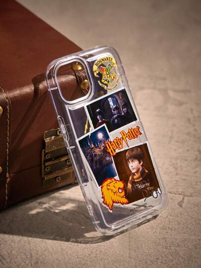 Harry Potter | ROMWE Transparent Phone Case With Character Print