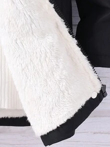 SHEIN Tween 女童束腰保暖内衬外套 - 彩色 - 查看 4