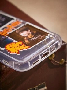 Harry Potter | ROMWE Transparent Phone Case With Character Print - Multicolor - View 4