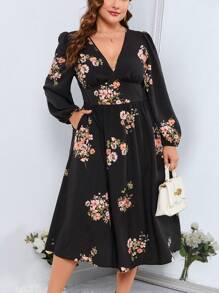 SHEIN Clasi 大碼連衣裙 - 黑色 - 查看 1