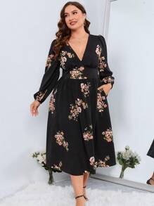 SHEIN Clasi 大碼連衣裙 - 黑色 - 查看 3