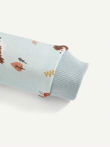 Cozy Pixies Baby Girl Cartoon Graphic Sweatshirt - Blue - View 3