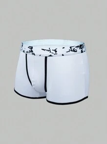 Men's Color-contrast Edge Boxer Briefs (3pcs)