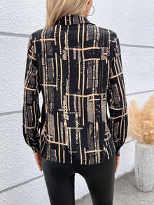 SHEIN LUNE Ladies' Full-printed Floral Shirt - Multicolor - View 2