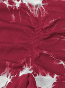 Easithlete 6入組女性水染寬鬆腰帶健身打底褲