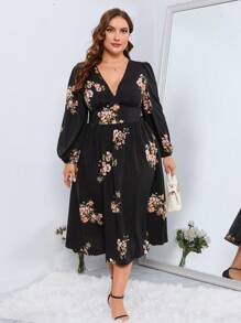 SHEIN Clasi 大碼連衣裙 - 黑色 - 查看 6