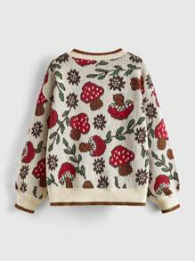 Brittany Frost Designs Suéter informal con estampado de setas estilo lindo y kawaii, perfecto para vacaciones y festivales