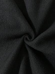 男士五角星印花束腰汗褲 - 黑色 - 查看 5