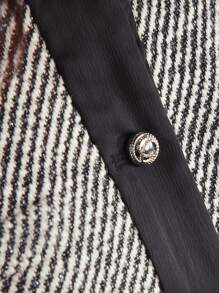 MOTF Classy TWEED CONTRAST TRIM JACKET - Grey - View 5