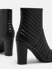 SheIn BIZ Của phụ nữ Tối giản Đúng mốt Giày cao gót Giày ống Ankle - màu đen - Xem 6