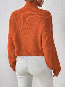 Women's Basic Cute Crop Sweaters Casual Lightweight Cozy Ribbed Knit Cropped Pullover Long Sleeve Sweater Crop Top