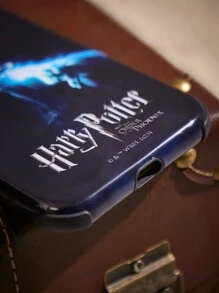 Harry Potter | ROMWE Carcasa De Teléfono Impresiones Doble Capa Con Tapa Magnética - Multicolor - Ver 3