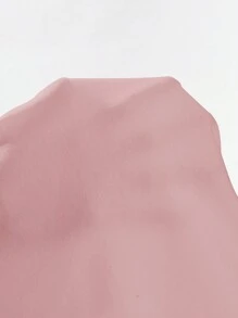 SHEIN EZwear Women's Solid Color Pleated Tank Top - Pink - View 5