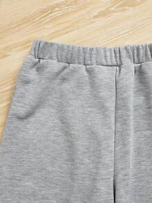 SHEIN 適合年輕女孩的3入組信封、蝴蝶和月亮圖案印花運動打底褲,秋冬季節必備款 - 彩色 - 查看 4