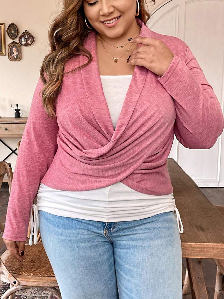Women's Plus Size Pink T-shirt