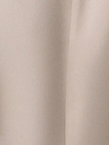 SHEIN Clasi 女雙排扣荷葉邊下擺西裝外套 - 杏色 - 查看 7