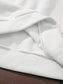 INAWLY Women's Character & Butterfly Printed Fleece Sweatshirt - White - View 3