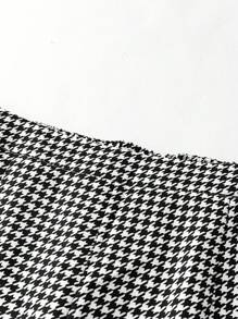 SHEIN Clasi Celana Ukuran Plus - Hitam dan Putih - View 5