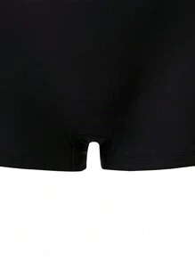 SHEIN Swim 時尚設計女式拼色連身泳衣