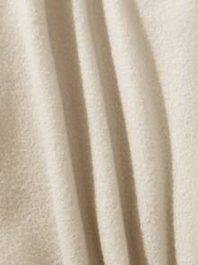 SHEIN EZwear 屋&字母圖案加絨內裏運動衫