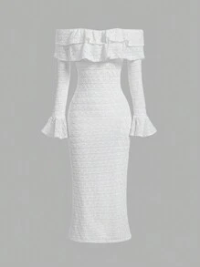 SHEIN MOD Vestido De Mujer - Blanco - Ver 1