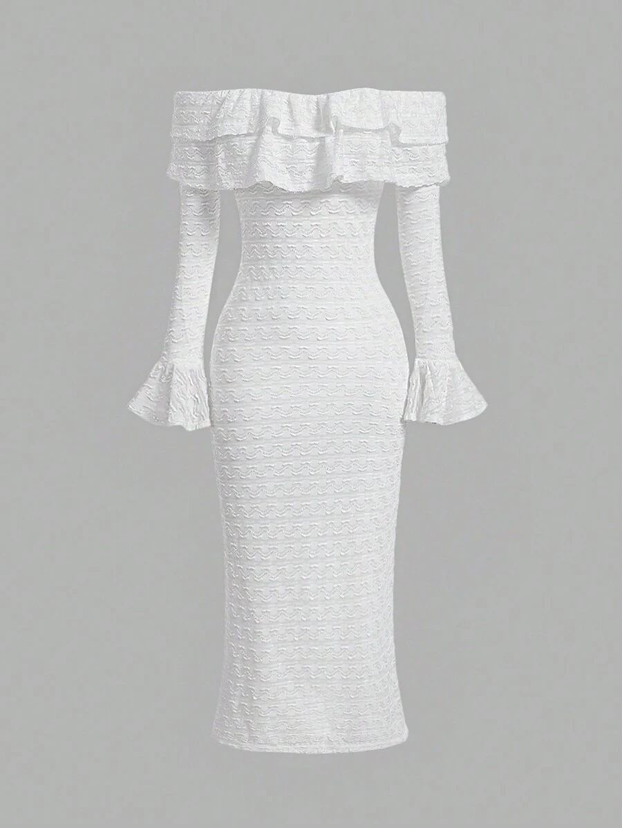 SHEIN MOD Vestido De Mujer - Blanco - Ver 1