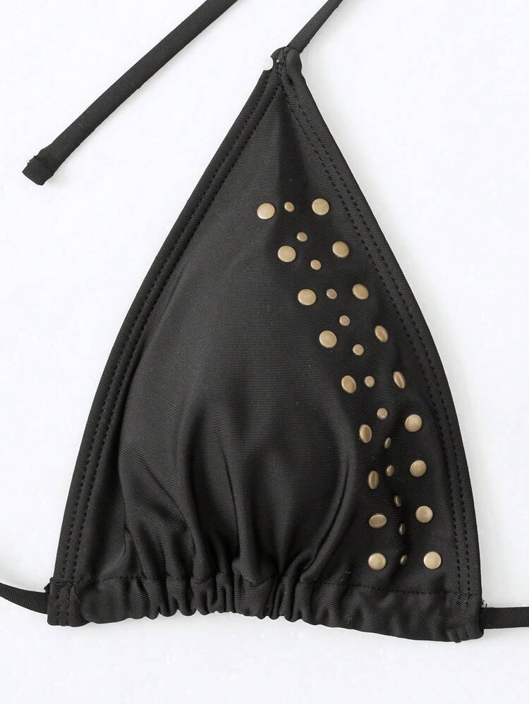 Summer 2pcs/Set Two Pieces Bikini Set (Separate Top And Bottom)