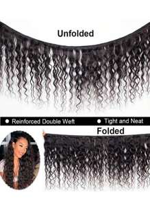 4pcs 8-30inch Water Wave Natural Black Virgin Human Hair Bundles Hair Extensions Weave Bundles High Quality For Women