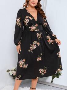 SHEIN Clasi 大碼連衣裙 - 黑色 - 查看 5