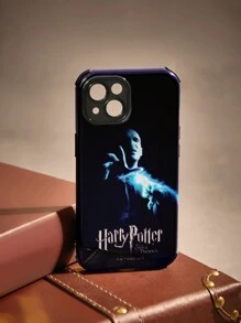 Harry Potter | ROMWE Carcasa De Teléfono Impresiones Doble Capa Con Tapa Magnética - Multicolor - Ver 2