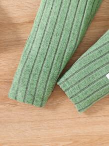 Sparklyn Teenage Girls' Hooded T-Shirt With Patched Detailing And Long Pants Two-Piece Set - Mint Green - View 8