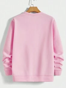 Manfinity RebelGame 男士卡通貓印花針織休閒衛衣 - 彩色 - 查看 2