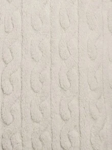 EMERY ROSE 大碼開門襟連帽開門襟毛茸茸外套 - 杏色 - 查看 7