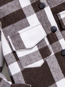 SHEIN Toddler Boys' Casual Simple And Thick Coat For Autumn And Winter - Multicolor - View 4
