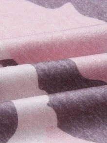 SHEIN LUNE 女款迷彩印花圓領長袖運動衫