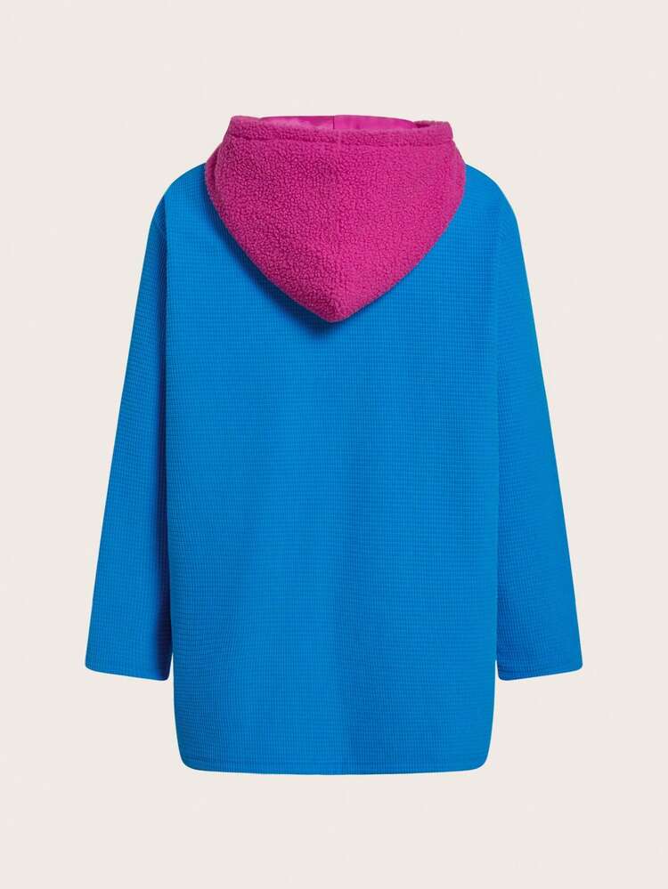 Women's Hooded Jacket With Letter Embroidery