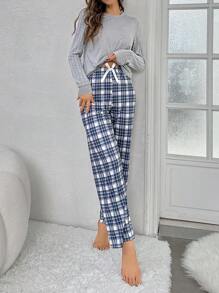 Plaid Pajamas Set - Multicolor - View 3