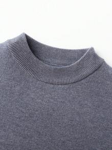 Men's Casual Sweater For Autumn - Light Grey - View 4