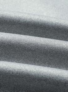 Manfinity Sport Corelite 男士字母印花束口連帽運動夾克，運動上衣 - 灰色 - 查看 6